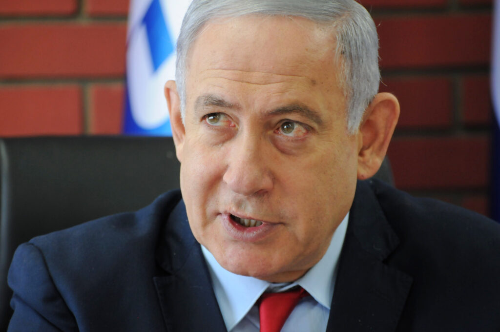Benjamin Netanyahu und Donald Trump während eines Treffens in Washington